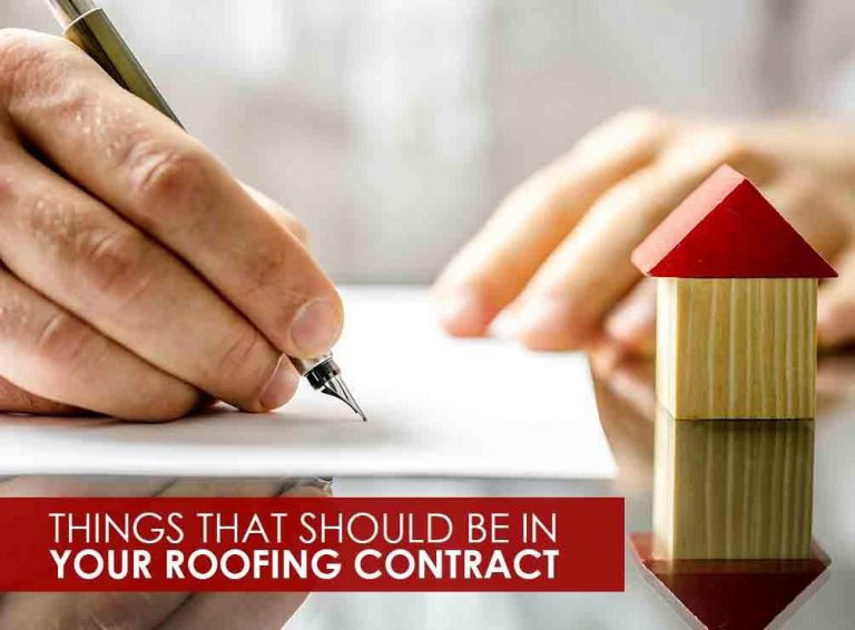Things That Should Be in Your Roofing Contract